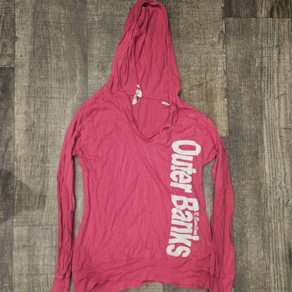 Exist Pink Long Sleeve Hoodie Tee